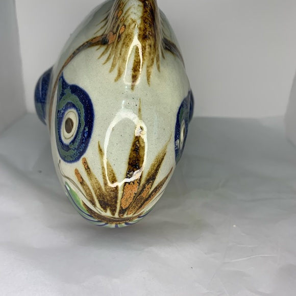 Ceramic Fish Artist Eranol Mexico. Vintage Perfect condition no chips. - Picture 2 of 15